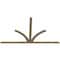 Ekena Millwork Richland Rough Sawn Timber Gable Bracket, Douglas Fir, 108"W x 63"H x 2"D x 4"F, 14/12 Pitch GBW108X63X0204RIC00RDF - alternate 3